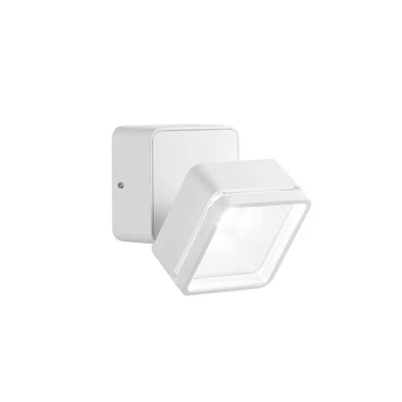 Downlight Aplicat Patrat Ideal Lux Omega Ap Square Bianco 4000K LED, Alb, 285528, Italia