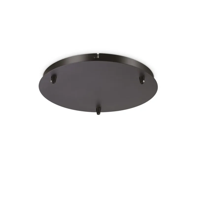 Baza pt Suspensie Rosone Standard 3 Luci Nero Negru, 285603, Ideal Lux Italia