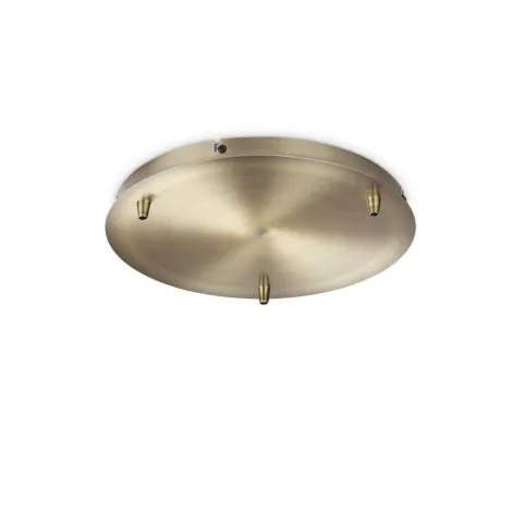 Baza pt Suspensie Rosone Standard 3 Luci Ottone Brunito Auriu, 285610, Ideal Lux Italia