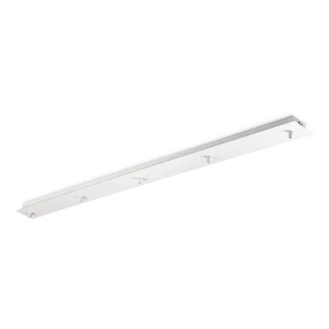 Baza pt Suspensie Rosone Lineare 5 Luci Bianco Alb, 285689, Ideal Lux Italia