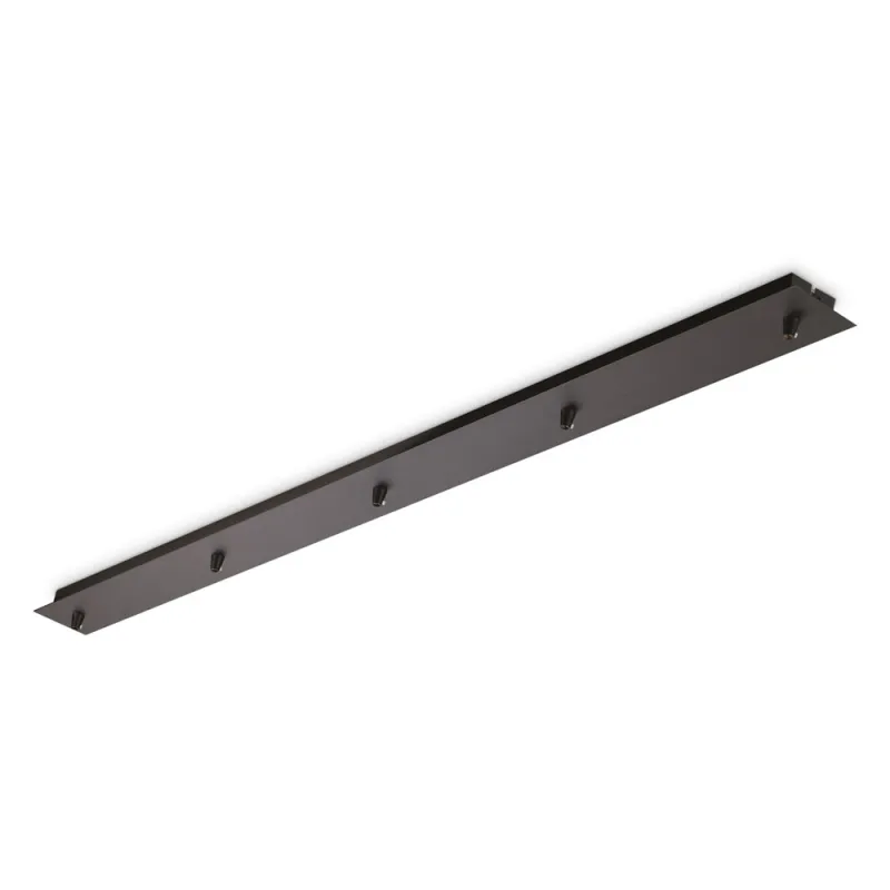 Baza pt Suspensie Rosone Lineare 5 Luci Nero Negru, 285702, Ideal Lux Italia