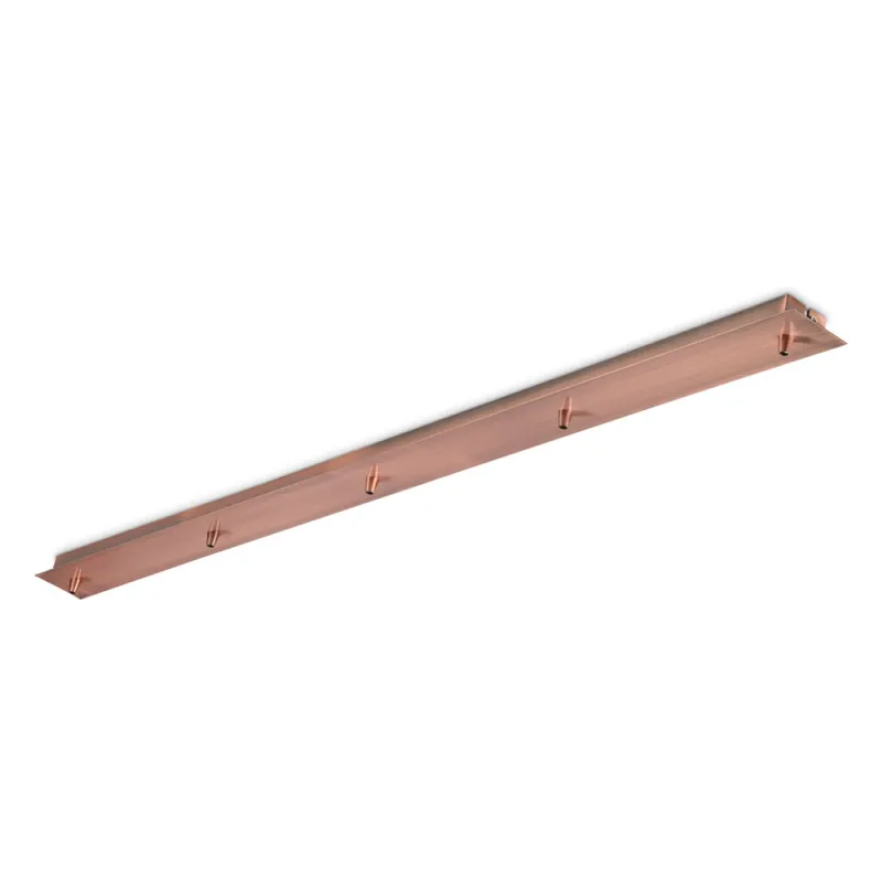 Baza pt Suspensie Rosone Lineare 5 Luci Rame Brunito Cupru, 285726, Ideal Lux Italia