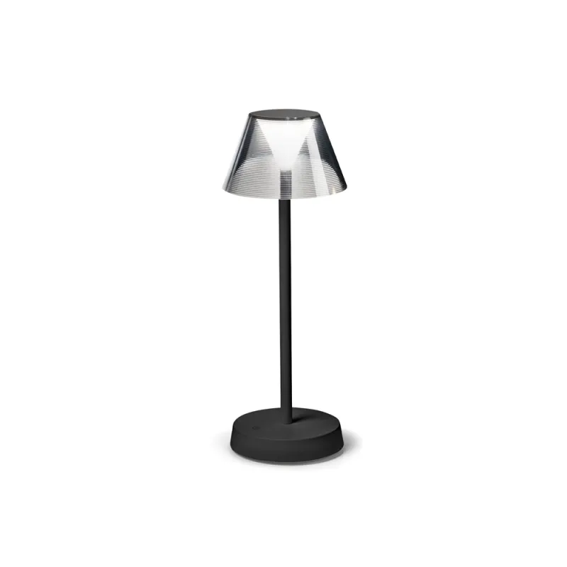 Veioza Lolita Tl Nero LED, Negru, 286716, Ideal Lux Italia