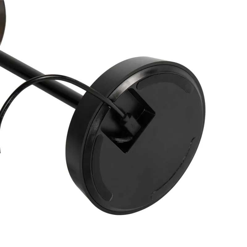 Veioza Lolita Tl Nero LED, Negru, 286716, Ideal Lux Italia