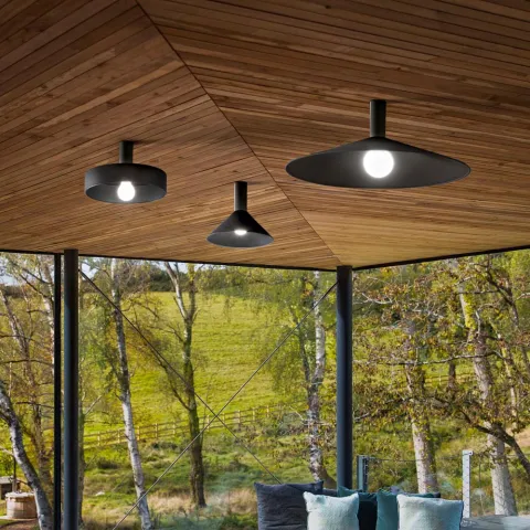 Abajur pt Mix Mix Up Shade Cono Small Nero Negru, 288451, Ideal Lux Italia