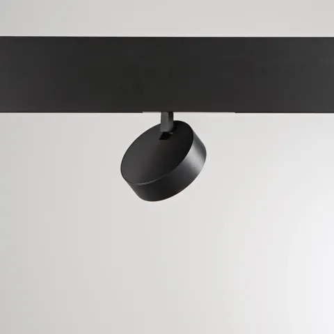 Downlight pe Sina Magnetica Ego Track Flat Single 09W 3000K On-Off Bk LED, Negru, 290614, Ideal Lux Italia