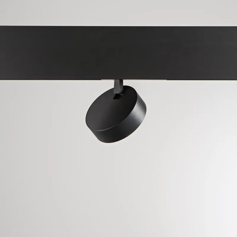 Downlight pe Sina Magnetica Ego Track Flat Single 09W 3000K On-Off Bk LED, Negru, 290614, Ideal Lux Italia