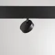 Downlight pe Sina Magnetica Ego Track Flat Single 09W 3000K On-Off Bk LED, Negru, 290614, Ideal Lux Italia