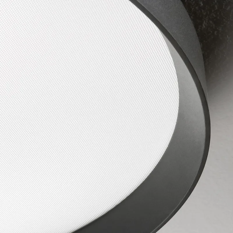 Plafoniera Baie Fly Pl D60 3000K Nero LED, Negru, 292205, Ideal Lux Italia