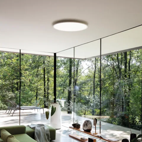 Plafoniera Baie Fly Slim Pl D60 3000K LED, Alb, 292250, Ideal Lux Italia