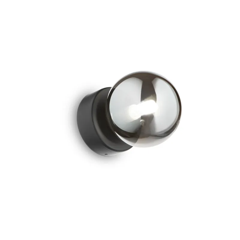 Aplica Perlage Ap1 Nero G9, Negru, 292403, Ideal Lux Italia