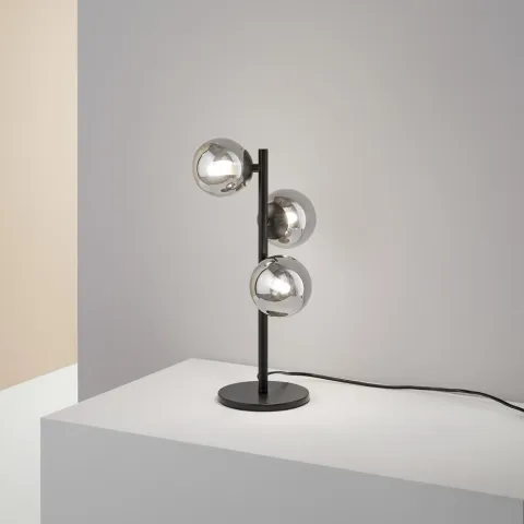 Veioza Perlage Tl3 Nero G9, Negru, 292465, Ideal Lux Italia
