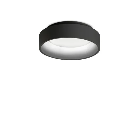 Plafoniera Ziggy Pl D30 Nero LED, Negru, 293769, Ideal Lux Italia