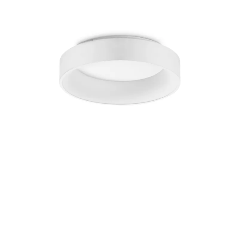 Plafoniera Ziggy Pl D45 Bianco LED, Alb, 293783, Ideal Lux Italia