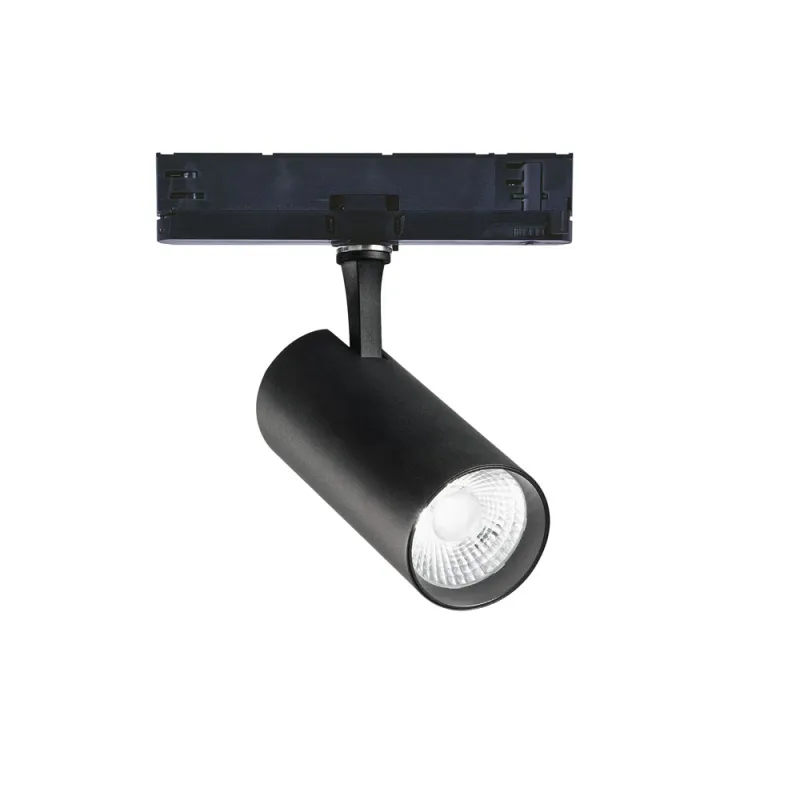 Downlight pe Sina 3 Faze Fox 25W Cri90  3000K 1-10V Bk LED, Negru, 302591, Ideal Lux Italia