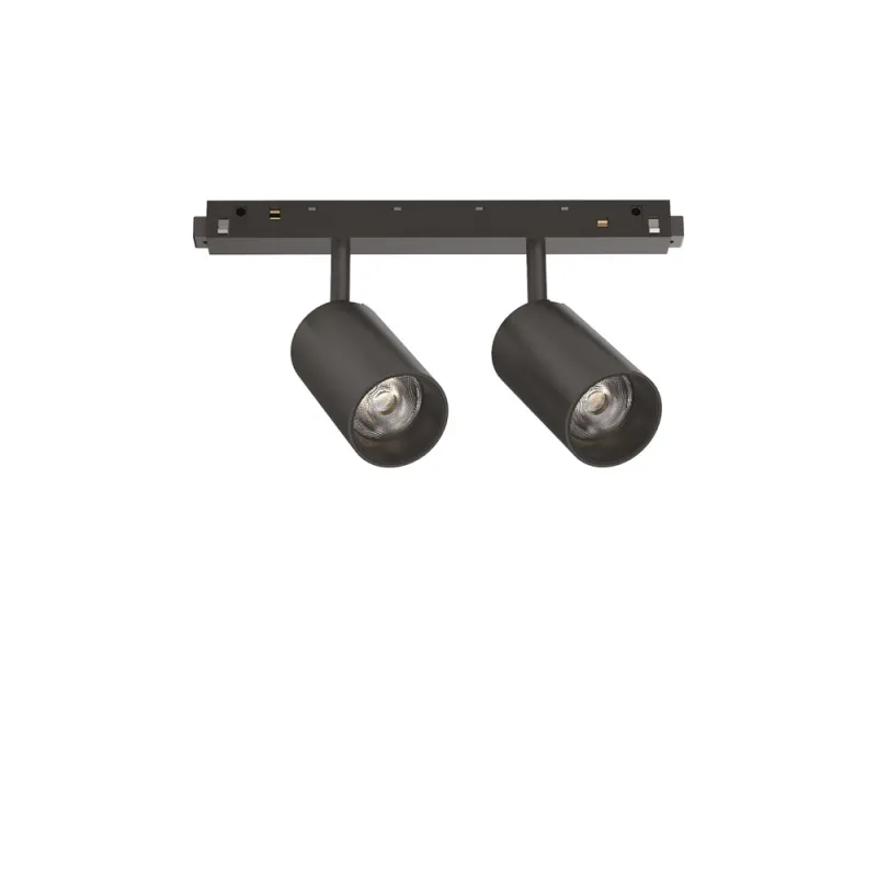 Downlight pe Sina Magnetica Ego Track Double 16W 3000K 1-10V Bk LED, Negru, 303628, Ideal Lux Italia