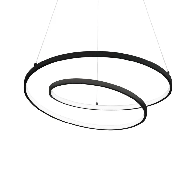 Suspensie Oz Sp D80 Dali Nero LED, Negru, 304588, Ideal Lux Italia
