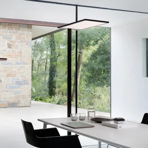 Lampadar Comfort Pt 4000K Nero LED, Negru, 306469, Ideal Lux Italia