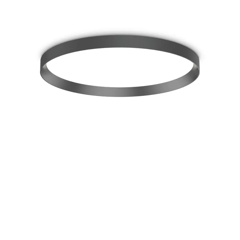 Plafoniera Baie Fly Pl D60 4000K Nero LED, Negru, 306612, Ideal Lux Italia