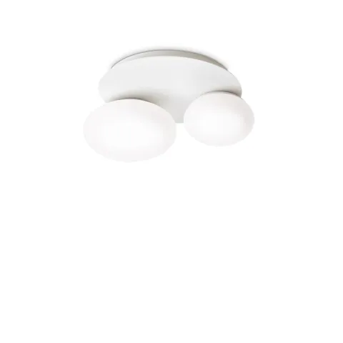 Plafoniera Ninfea Pl2 Bianco GX53, Alb, 306957, Ideal Lux Italia