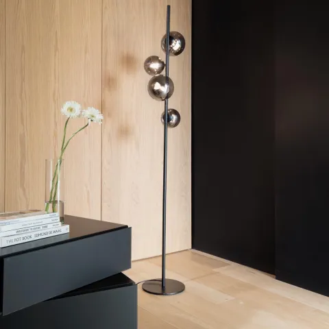 Lampadar Perlage Pt4 Nero G9, Negru, 306988, Ideal Lux Italia