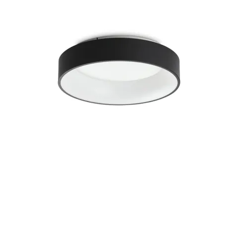 Plafoniera Ziggy Pl D45 Nero LED, Negru, 307206, Ideal Lux Italia