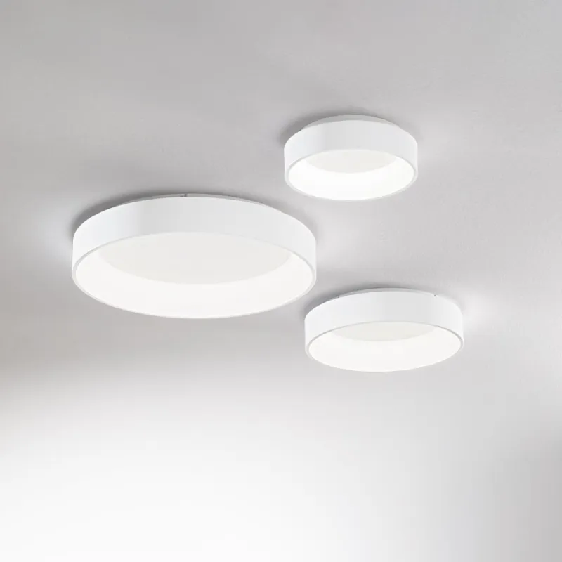 Plafoniera Ziggy Pl D60 Nero LED, Negru, 307213, Ideal Lux Italia