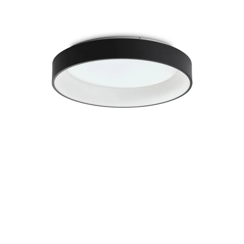 Plafoniera Ziggy Pl D60 Nero LED, Negru, 307213, Ideal Lux Italia