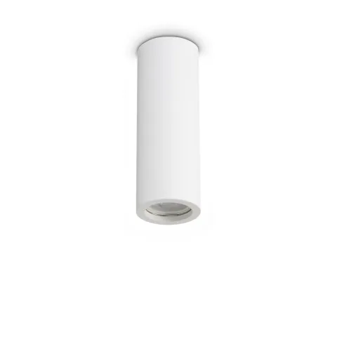 Downlight Aplicat 355740 Look Pl1 Round D70 H200 Gesso Ideal Lux, Modern, Gu10