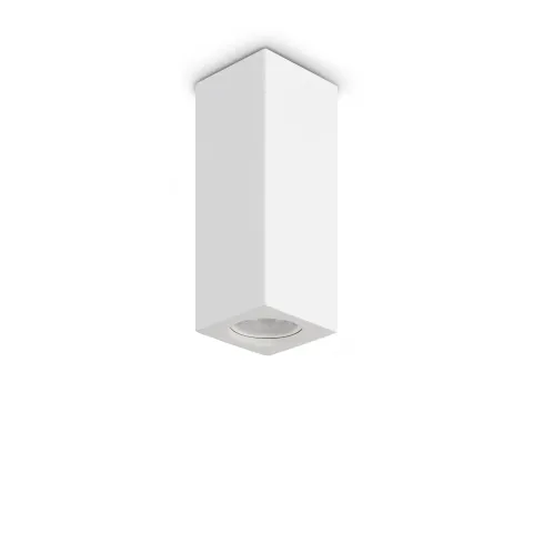 Downlight Aplicat 355764 Look Pl1 Square D70 H200 Gesso Ideal Lux, Modern, Gu10