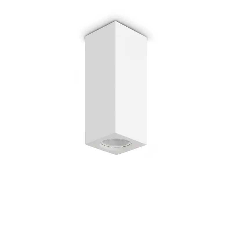 Downlight Aplicat 355764 Look Pl1 Square D70 H200 Gesso Ideal Lux, Modern, Gu10