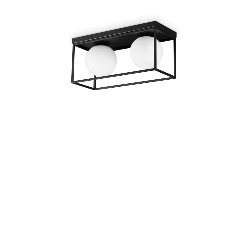 Plafoniera Lingotto Pl2 E14, Negru, 304137, Ideal Lux Italia