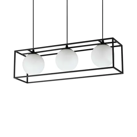 Suspensie Lingotto Sp3 E14, Negru, 304144, Ideal Lux Italia