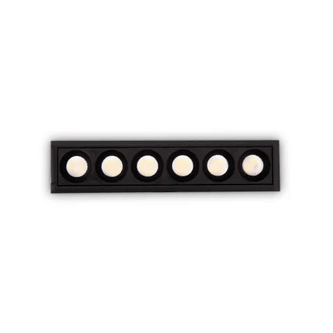 Downlight Lika Fi Slim 10w 3000k LED, Negru, 305813, Ideal Lux Italia