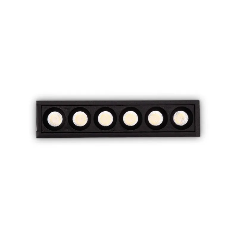 Downlight Lika Fi Slim 10w 3000k LED, Negru, 305813, Ideal Lux Italia