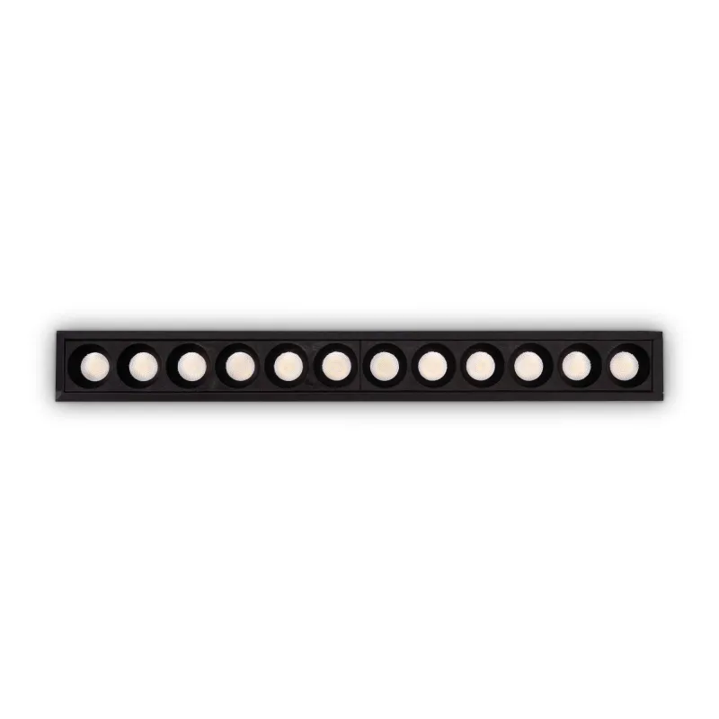 Downlight Lika Fi Slim 20w 3000k LED, Negru, 305837, Ideal Lux Italia
