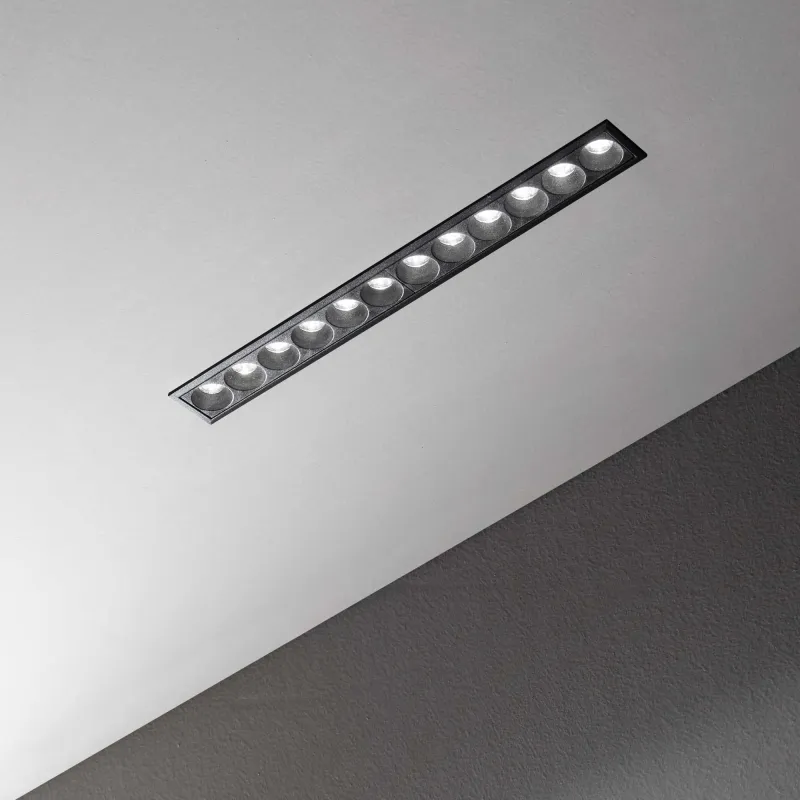 Downlight Lika Fi Slim 20w 3000k LED, Negru, 305837, Ideal Lux Italia