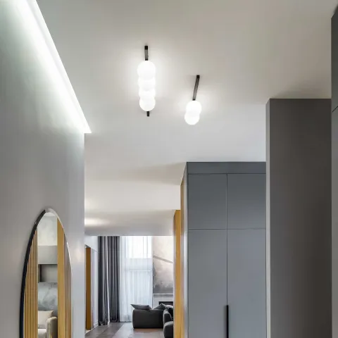 Plafoniera Binomio Pl2 G9, Negru, 310671, Ideal Lux Italia