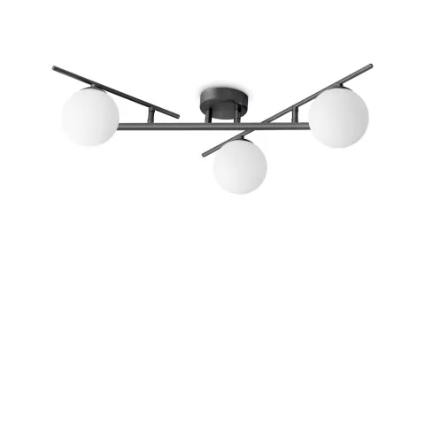 Lustra Plafon Atlas Pl3 G9, Negru, 311357, Ideal Lux Italia
