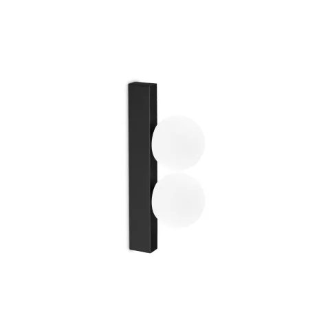 Aplica Ping Pong Ap2 LED, Negru, 313252, Ideal Lux Italia