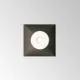 Downlight Incastrat Patrat Game Trimless Square 11w 3000k LED, Negru, 319674, Ideal Lux Italia