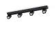 Plafoniera Rudy Pl4 Square GU10, Negru, 321523, Ideal Lux Italia