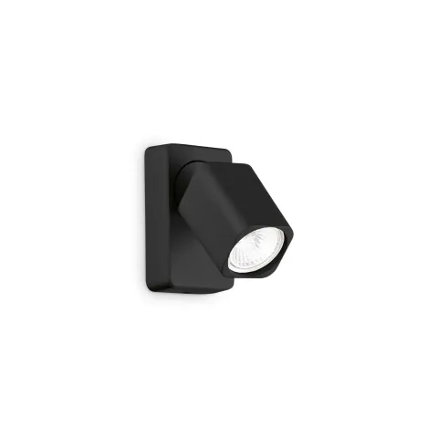 Aplica Rudy Ap1 Square GU10, Negru, 321530, Ideal Lux Italia