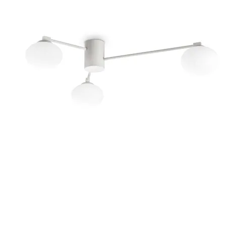 Lustra Plafon Hermes Pl3 D90 G9, Alb, 322674, Ideal Lux Italia