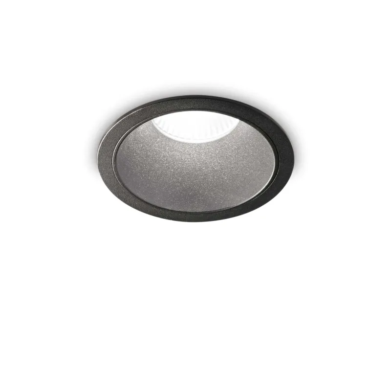 Downlight Incastrat Circular Game Trim Round 11w 3000k Ip65 LED, Negru, 327754, Ideal Lux Italia