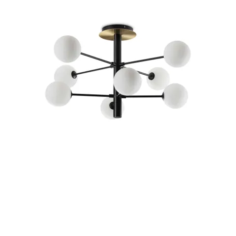Lustra Plafon Cosmopolitan Pl8 G9, Negru, 328485, Ideal Lux Italia