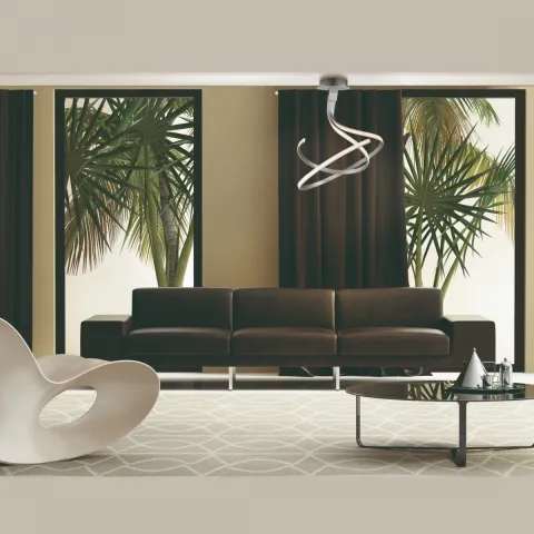 Lustra Plafon NUR PLATA CROMO 4981 Mantra LED, Argintiu, Spania