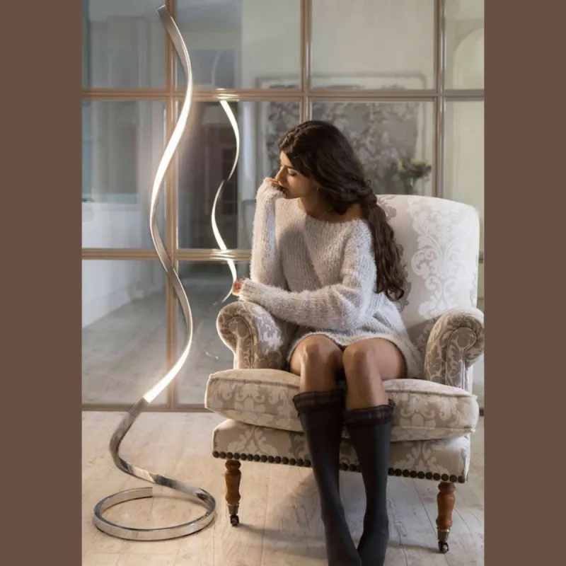 Lampadar NUR PLATA CROMO 4983 Mantra LED, Argintiu, Spania