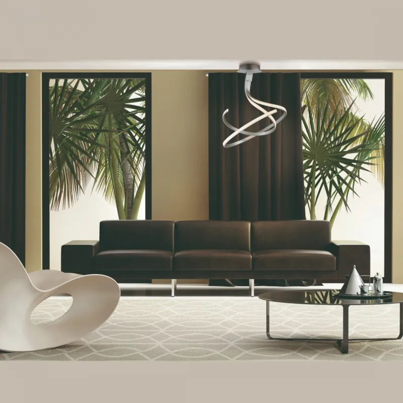 Lustra Plafon NUR PLATA CROMO 4998 Mantra LED, Argintiu, Spania