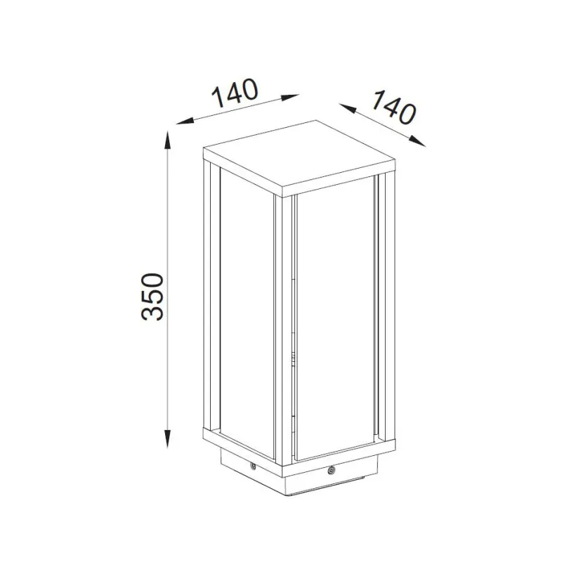Veioza Exterior MERIBEL 6490 Mantra E27, Grafit, Spania
